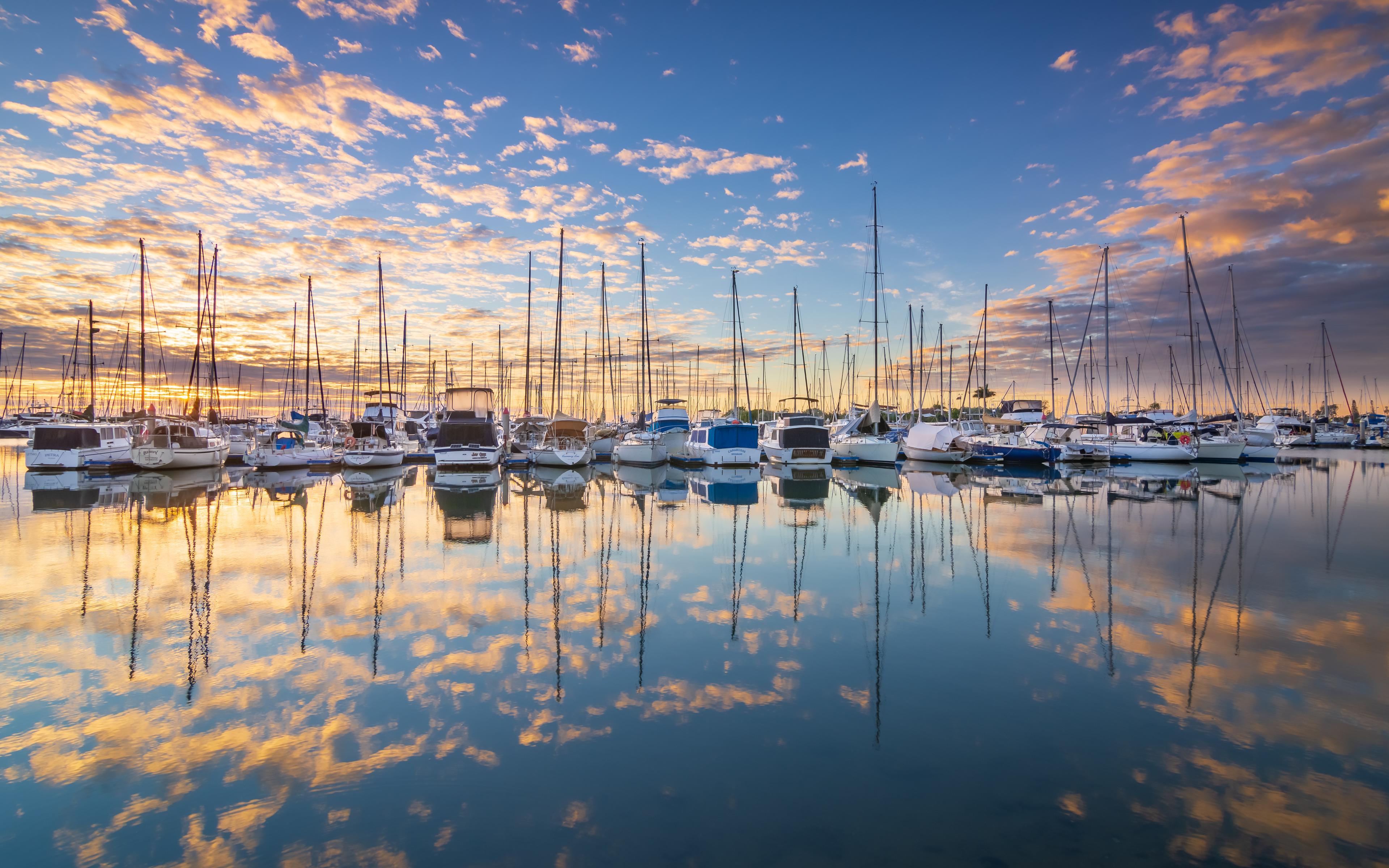Sunrise at Manly Marina